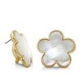 Lauren G. Adams Mother Of Pearl French Clip Earrings